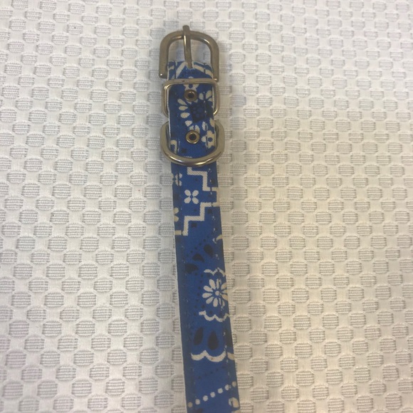 Omnipet Dog Pet Animal Collar Blue Paisley Gold 12 - Picture 6 of 9